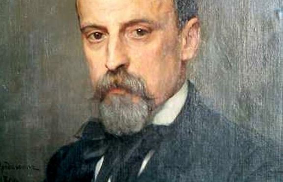 Хенрик Сенкевич с Нобелова награда за литература през 1905 година 