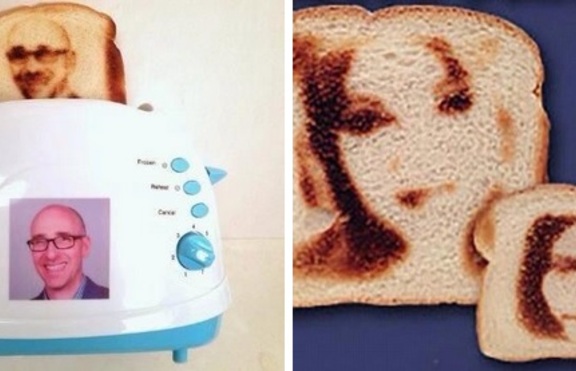 Създадоха тостер, който изпича селфита върху филийки хляб
